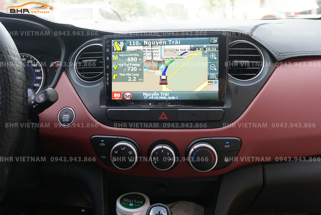Bản đồ chỉ đường thông minh: Vietmap, Navitel, Googlemap trên Kovar T1 Hyundai i10 2014 - 2020