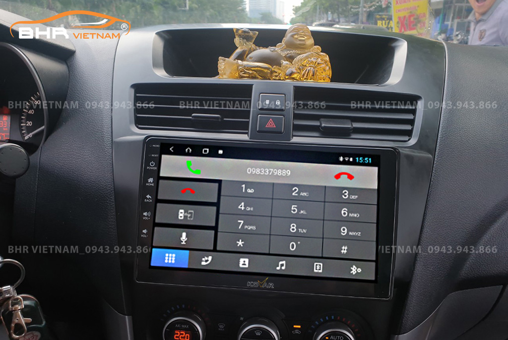  Kết nối điện thoại trên màn hình Kovar T1 Mazda BT50 2013 - nay
