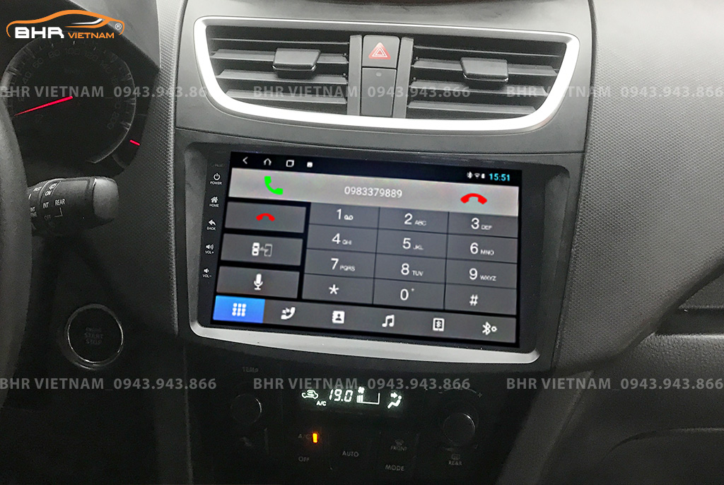  Kết nối điện thoại trên màn hình Kovar T1 Suzuki Vitara 2008 - 2014