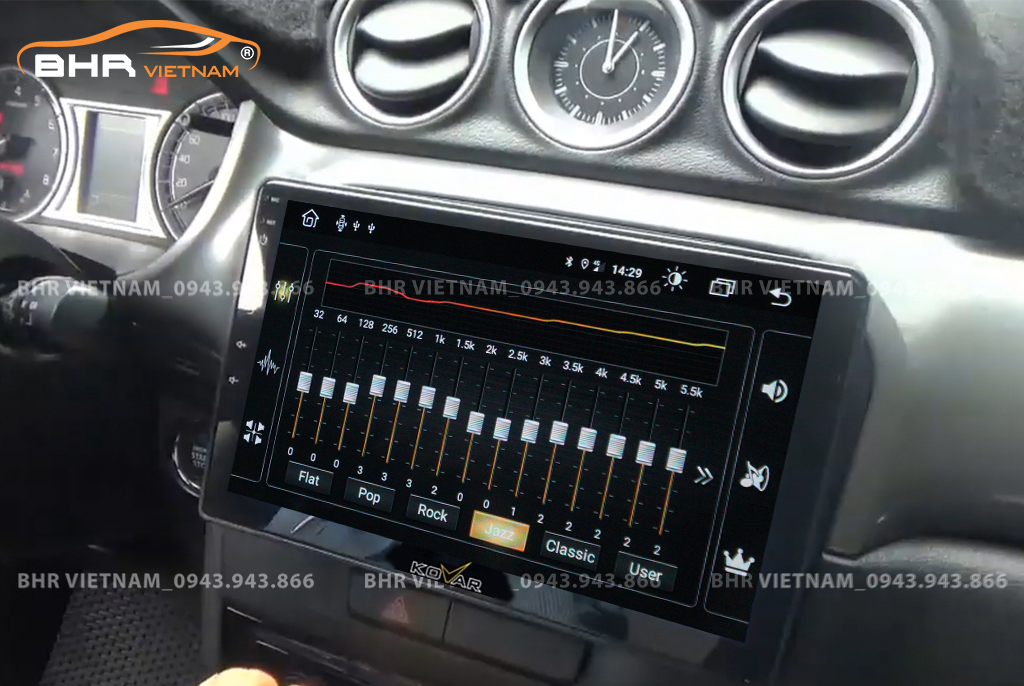Trải nghiệm âm thanh DSP kênh trên màn hình Kovar T2 Suzuki Vitara 2015 - nay