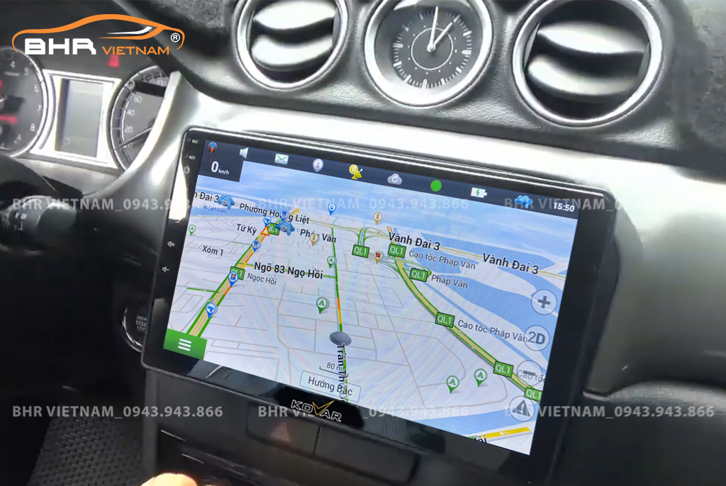 Bản đồ chỉ đường thông minh: Vietmap, Navitel, Googlemap trên Kovar T2 Suzuki Vitara 2015 - nay