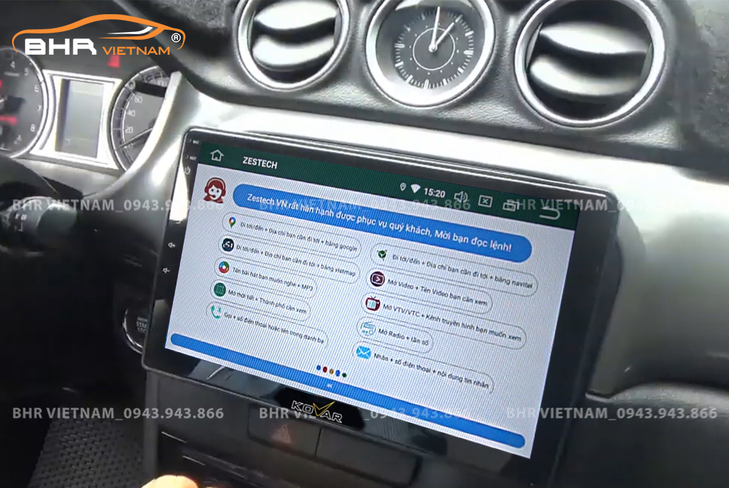 Điều khiển bằng giọng nói thông minh màn hình Kovar T2 Suzuki Vitara 2015 - nay