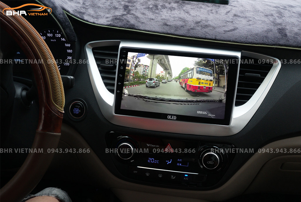 Màn hình DVD Oled C2 New Hyundai Accent 2017 - 2020 tích hợp camera hành trình