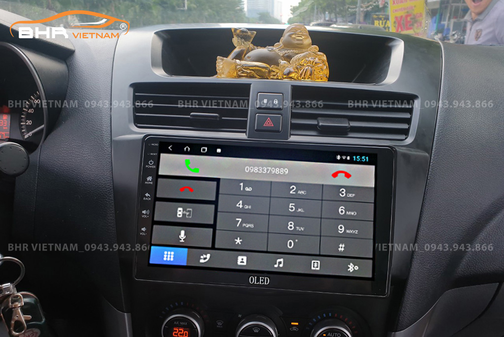 Kết nối điện thoại trên màn hình DVD Android Oled C8 New Mazda BT50 2013 - nay