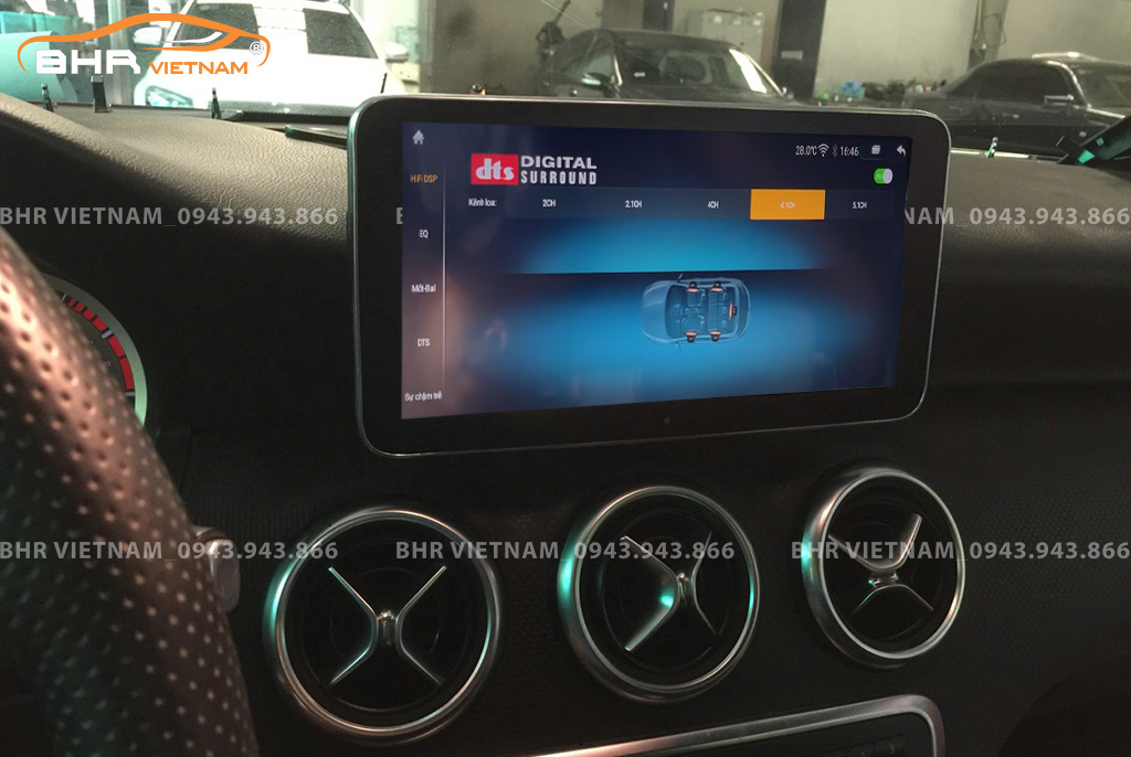 Trải nghiệm âm thanh sống động trên màn hình DVD Android Oled Pro G68s Mercedes A Class W176 2013 - nay