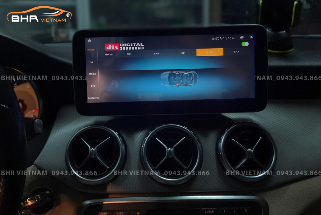 Trải nghiệm âm thanh sống động trên màn hình DVD Android Oled Pro G68s Mercedes GLA Class X156 2013 - nay