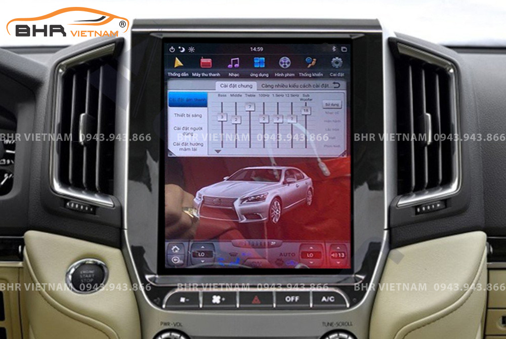 Màn hình DVD Android Tesla Toyota Land Cruiser 2016 - 2020