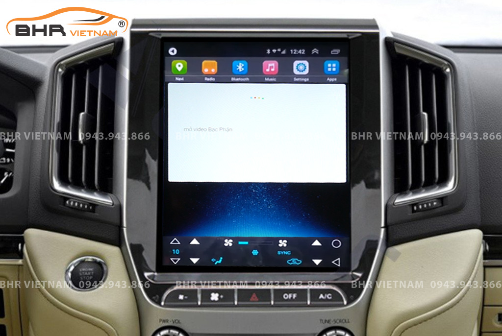 Điều khiển bằng giọng nói màn hình DVD Tesla Toyota Land Cruiser 2016 - 2020