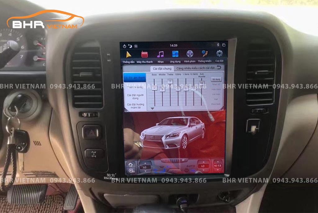 Trải nghiệm âm thanh sống động trên màn hình DVD Android Tesla Toyota Land Cruiser 1998 - 2007