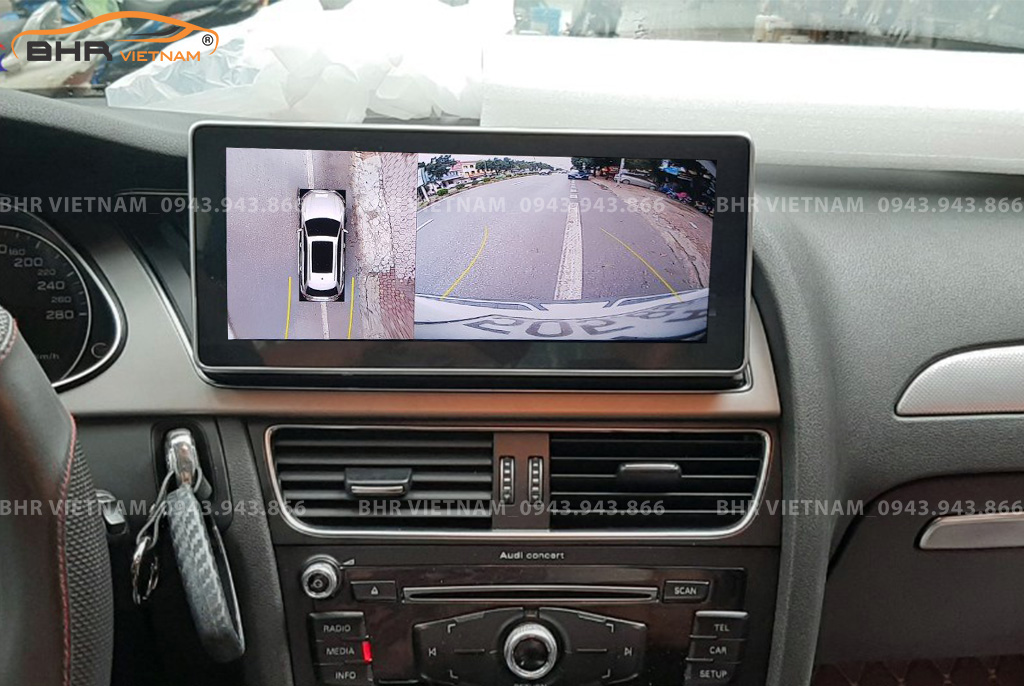 Màn hình DVD Android Audi A4 2008 - 2017 tích hợp camera 360