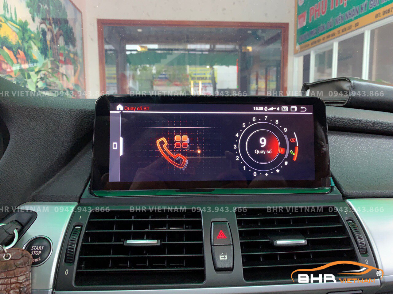 Kết nối điện thoại trên màn hình DVD Android BMW X5 NBT 2015-2018