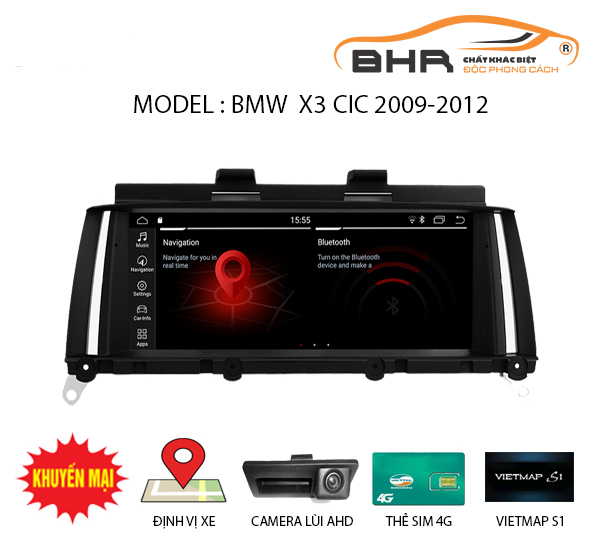 Điều khiển bằng giọng nói thông minh DVD Android BMW X3 F25 CIC 2009-2012