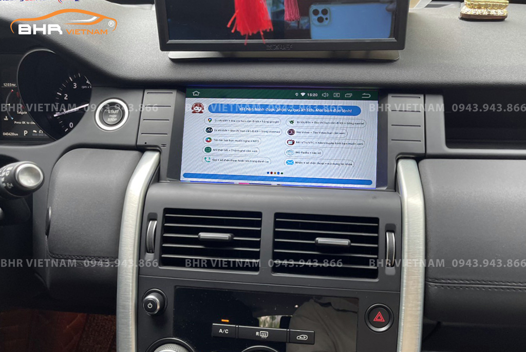 Điều khiển bằng giọng nói thông minh DVD Android Flycar Land Rover Dicovery Sport 2014 - 2018