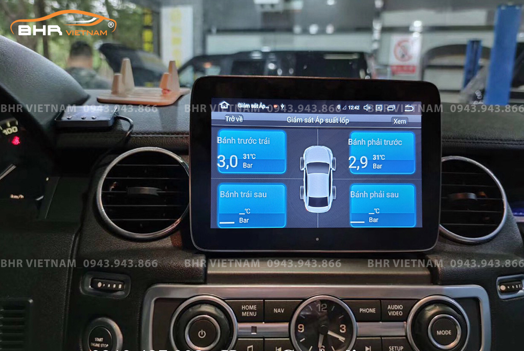 Màn hình DVD Android Flycar Land Rover Dicovery Sport 2014 - 2018 tích hợp cảm biến áp suất lốp