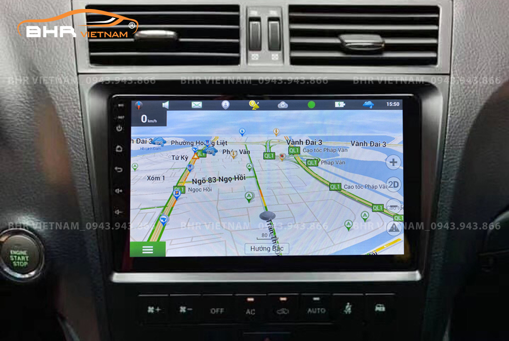 Bản đồ chỉ đường thông minh: Vietmap, Navitel, Googlemap trên màn hình DVD Android Flycar Lexus GS350 2005 - 2011
