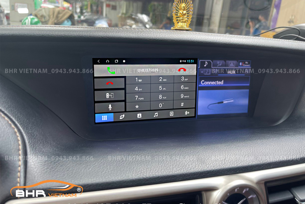 Kết nối điện thoại trên màn hình DVD Android Flycar Lexus GX460 2010 - nay