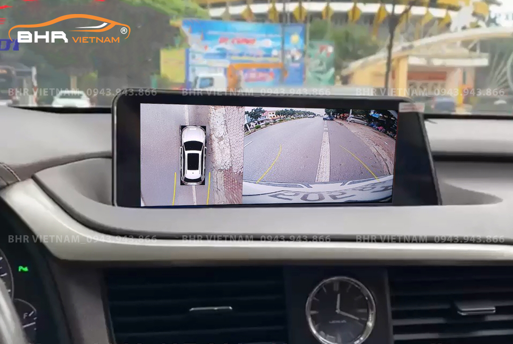 Màn hình DVD Android Flycar Lexus RX350/ RX350L 2016 - nay tích hợp camera 360