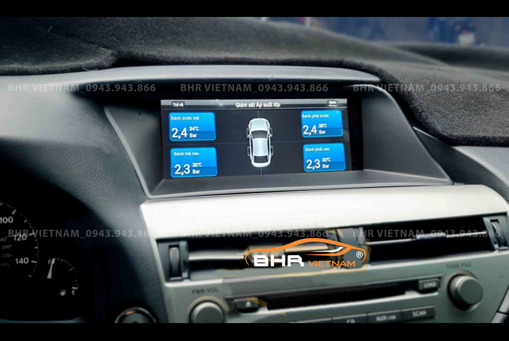 Màn hình DVD Android Flycar Lexus RX450h 2007-2015 tích hợp cảm biến áp suất lốp