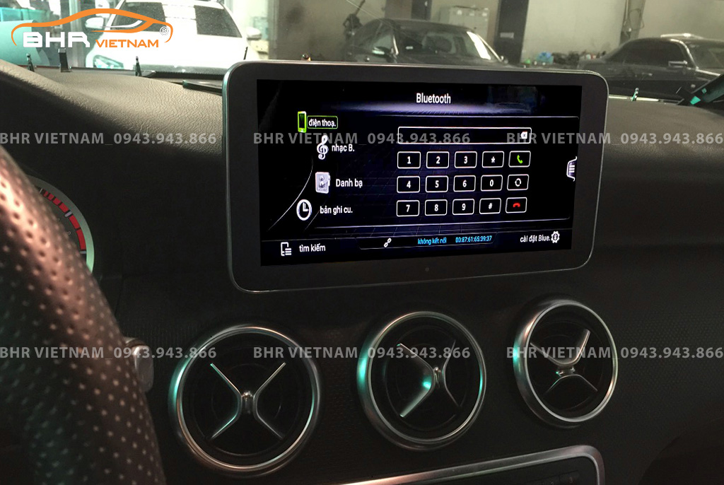 Kết nối điện thoại trên màn hình DVD Android Flycar Mercedes A Class W176 (A200/ A250/ A45) 2013 - nay