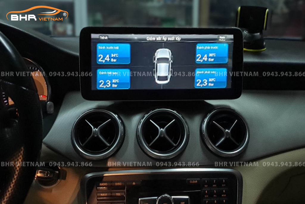 Màn hình DVD Android Flycar Mercedes CLA Class C117 2013 - nay tích hợp cảm biến áp suất lốp