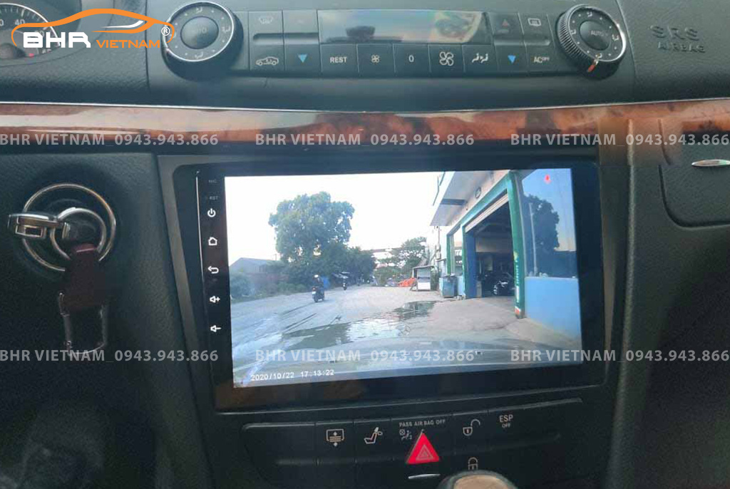 Màn hình DVD Android Flycar Mercedes E Class W211 (E200, E240, E280) 2003 - 2009 tích hợp camera hành trình