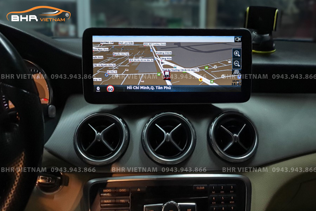 Bản đồ chỉ đường Vietmap, Navitel, Googlemap trên màn hình DVD Android Flycar Mercedes GLA Class C117 2013 - nay