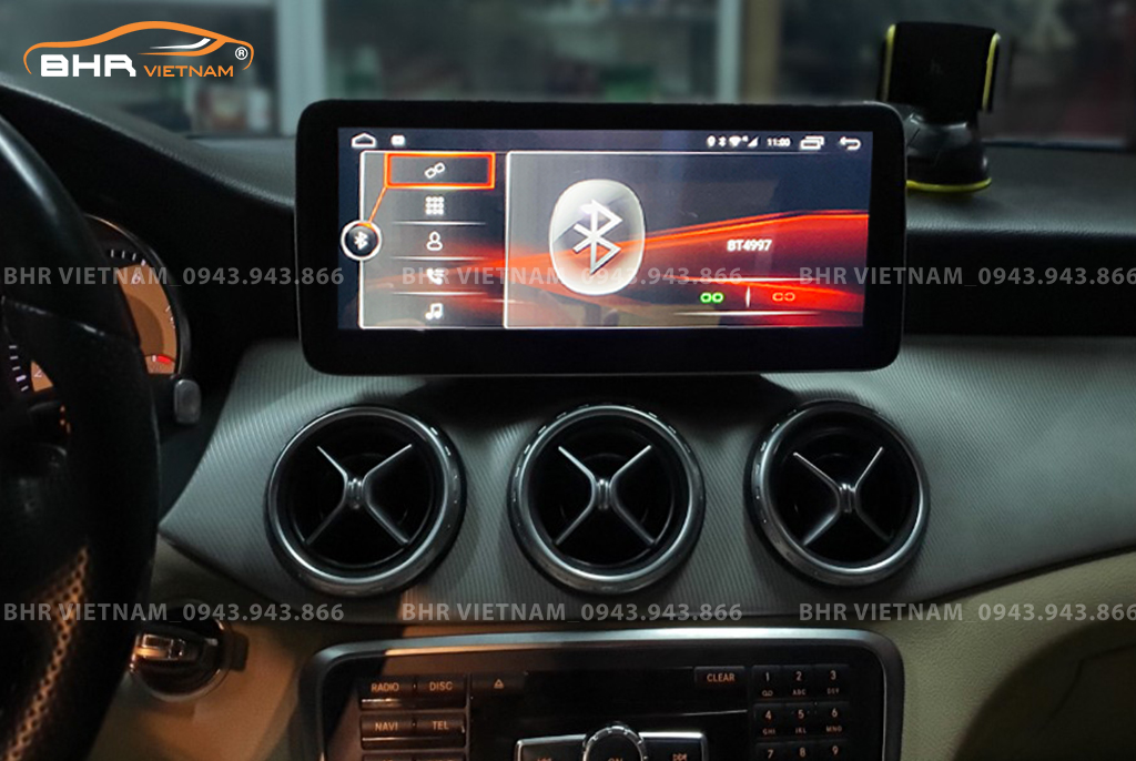 Kết nối điện thoại trên màn hình DVD liền camera 360 Flycar Mercedes C 2015 - 2019