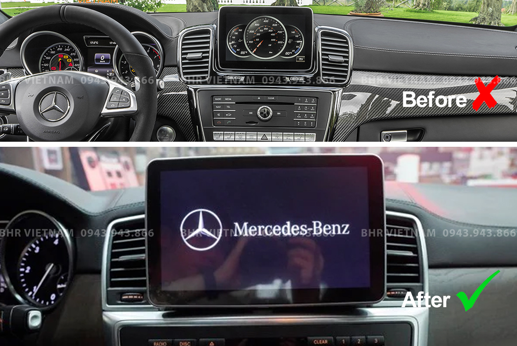 Màn hình DVD Android xe Mercedes GLS W166 2018 - 2019 | Màn hình nguyên  khối Flycar