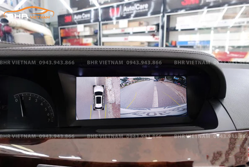 Màn hình DVD Android Flycar Mercedes S Class W221 (S350, S500, S550) 2005 - 2013 tích hợp camera 360