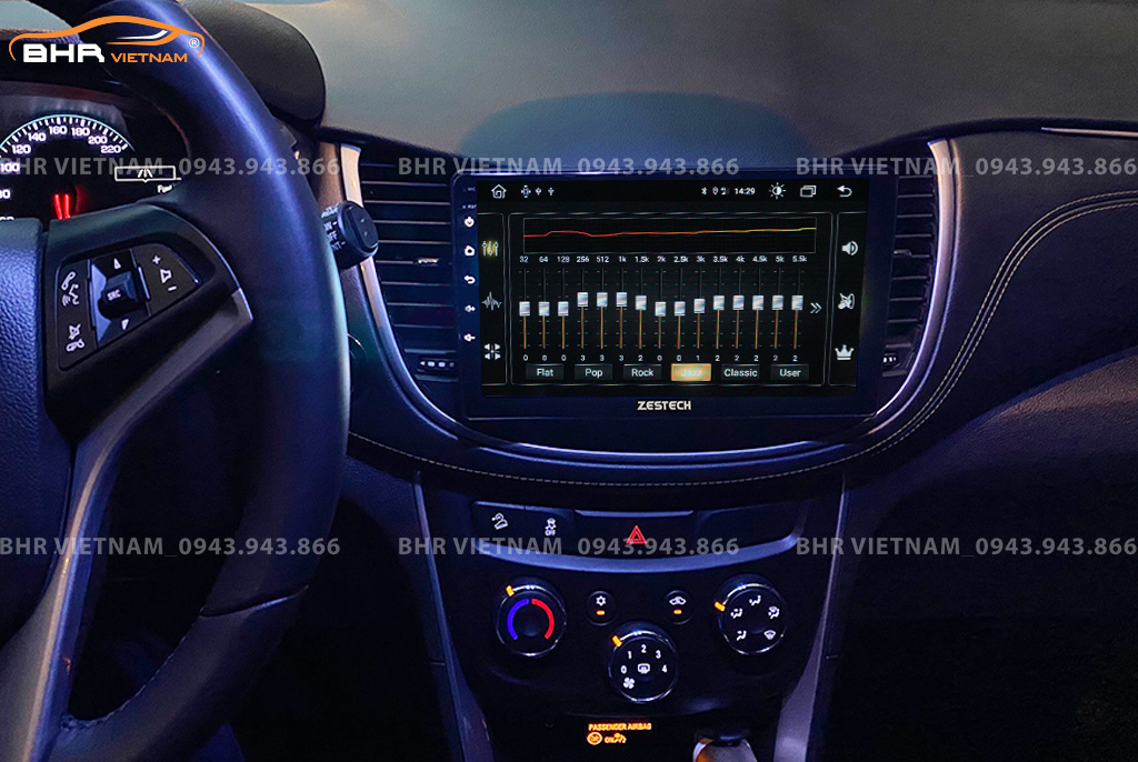 Trải nghiệm âm thanh DSP 8 kênh trên màn hình Zestech Z500 Chevrolet Trax 2017 - nay
