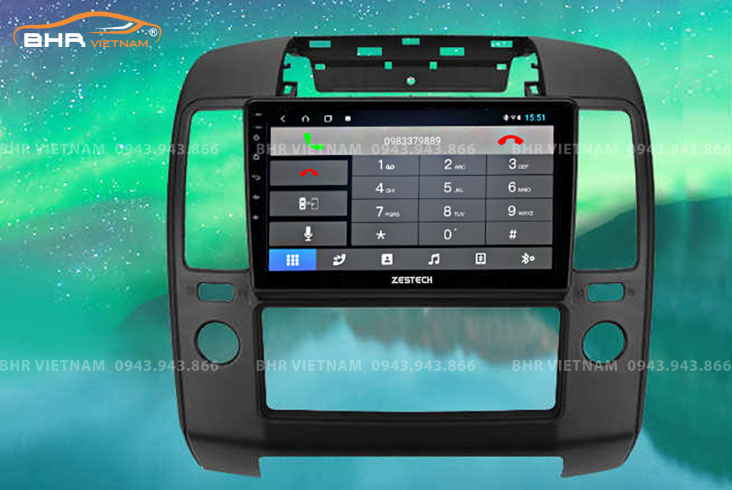 Kết nối điện thoại trên màn hình Zestech Z500 Nissan Navara 2010 - 2015