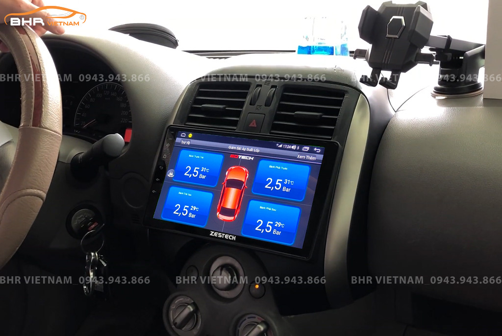  Màn hình DVD Zestech Z500 Nissan Sunny 2011 - nay tích hợp cảm biến áp suất lốp