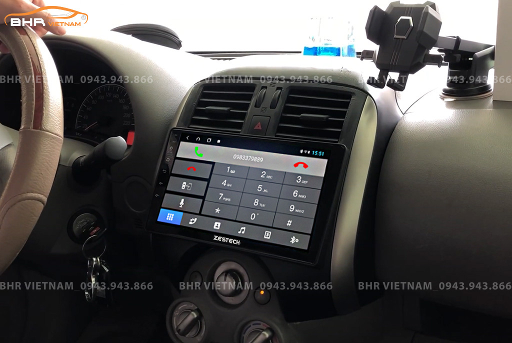 Kết nối điện thoại trên màn hình Zestech Z500 Nissan Sunny 2011 - nay
