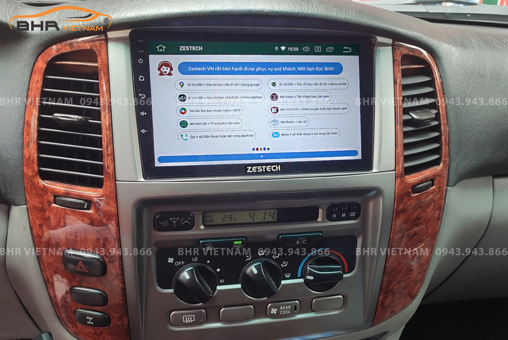 Điều khiển bằng giọng nói thông minh màn hình Zestech Z500 Toyota Land Cruiser 1998 - 2007