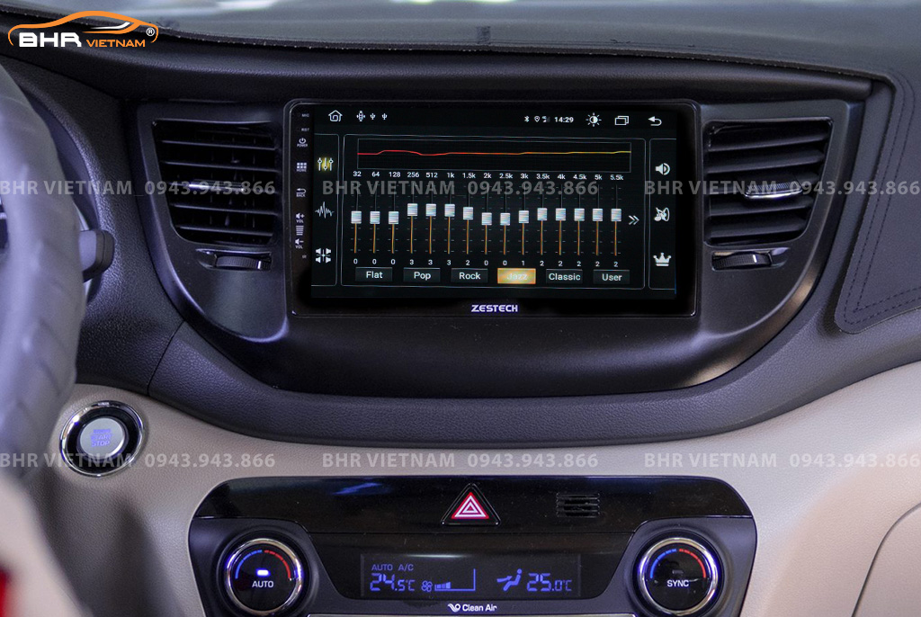 Trải nghiệm âm thanh DSP 16 kênh trên màn hình Zestech Z800 Pro Hyundai Tucson 2015 - 2018