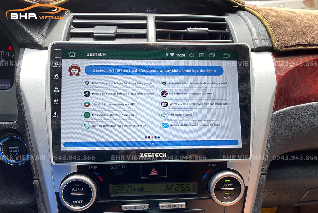 Điều khiển bằng giọng nói thông minh màn hình Zestech Z800+ Toyota Camry 2012 - 2018
