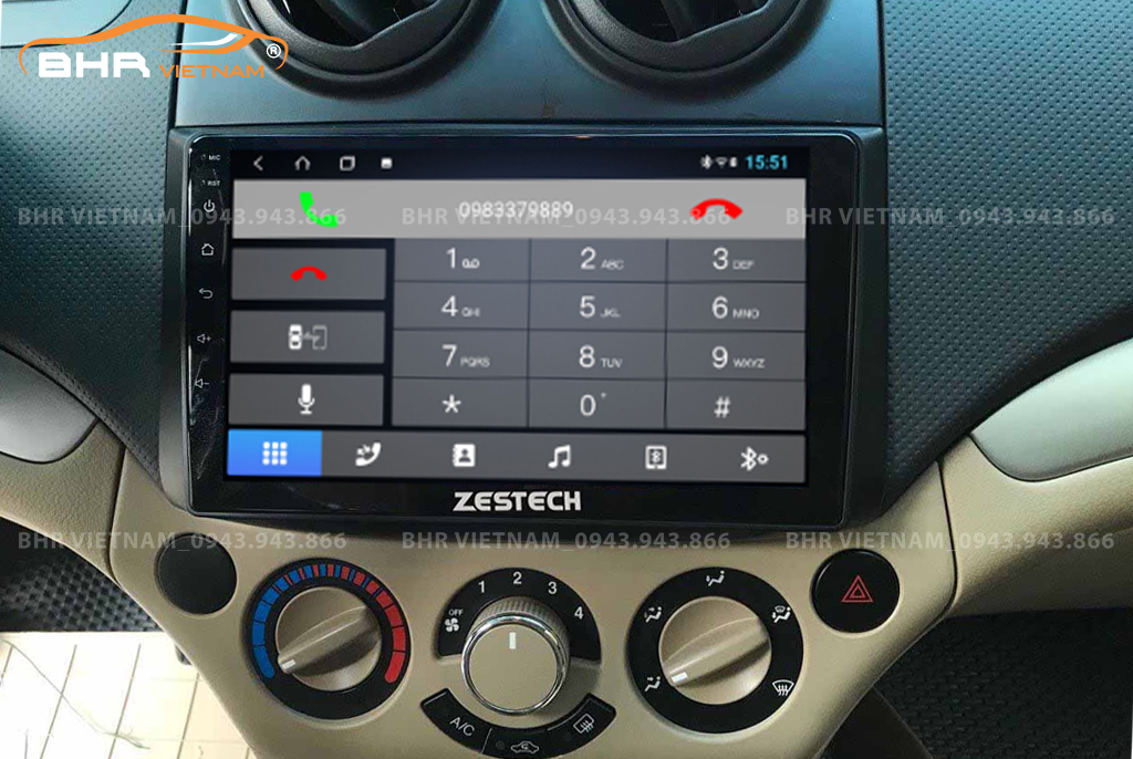 Kết nối điện thoại trên màn hình Zestech ZT360