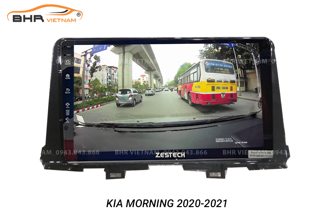  Màn hình DVD Zestech Z800 New Kia Morning 2021 - nay tích hợp camera hành trình