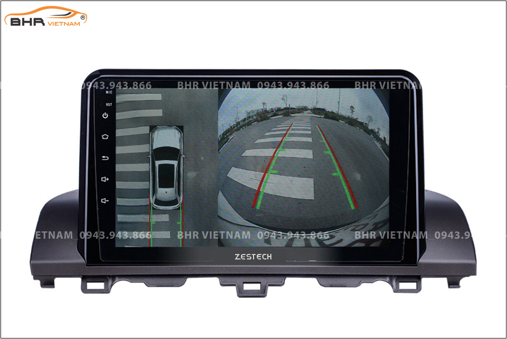 Hình ảnh quan sát từ camera sau Zestech Z800 Pro+ Honda Accord 2020 - nay