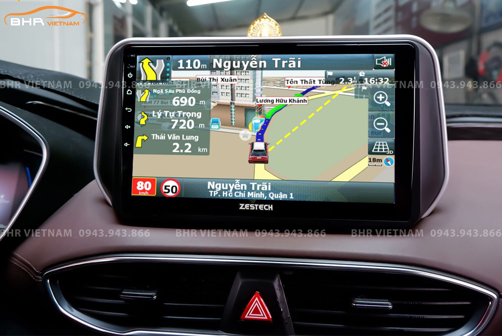 Bản đồ chỉ đường thông minh: Vietmap, Navitel, Googlemap trên Zestech Z800 Pro+ Hyundai Santafe 2019 - 2020