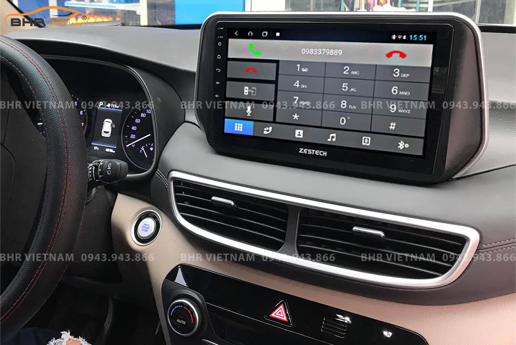 Kết nối điện thoại trên màn hình Zestech Z800 Pro+ Hyundai Tucson 2019 - nay