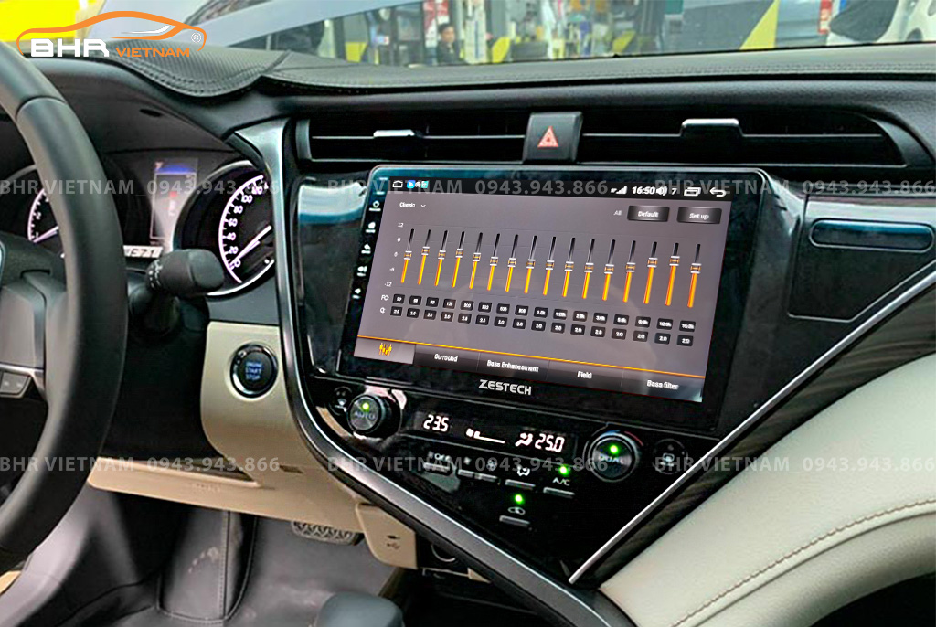 Trải nghiệm âm thanh DSP 16 kênh trên màn hình Zestech Z800 Pro+ Toyota Camry 2019 - nay