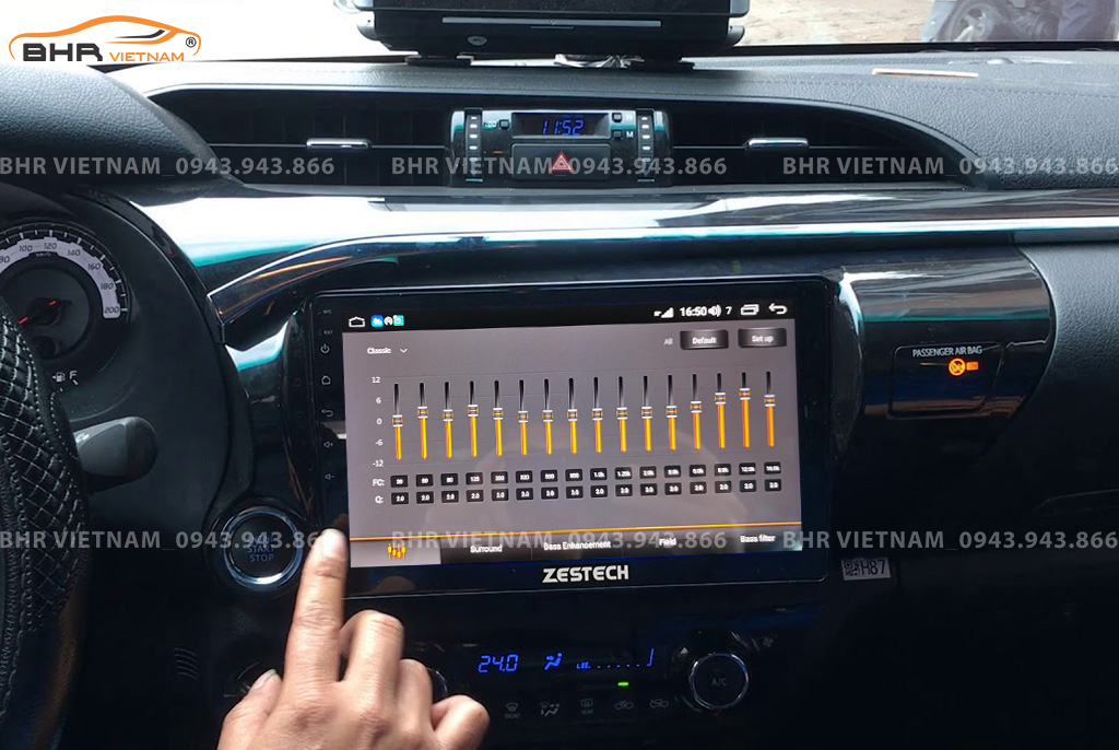 Trải nghiệm âm thanh DSP 16 kênh trên màn hình Zestech Z900 Toyota Hilux 2016 - nay