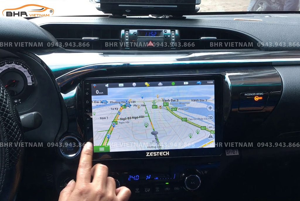 Bản đồ chỉ đường thông minh: Vietmap, Navitel, Googlemap trên Zestech Z900 Toyota Hilux 2016 - nay