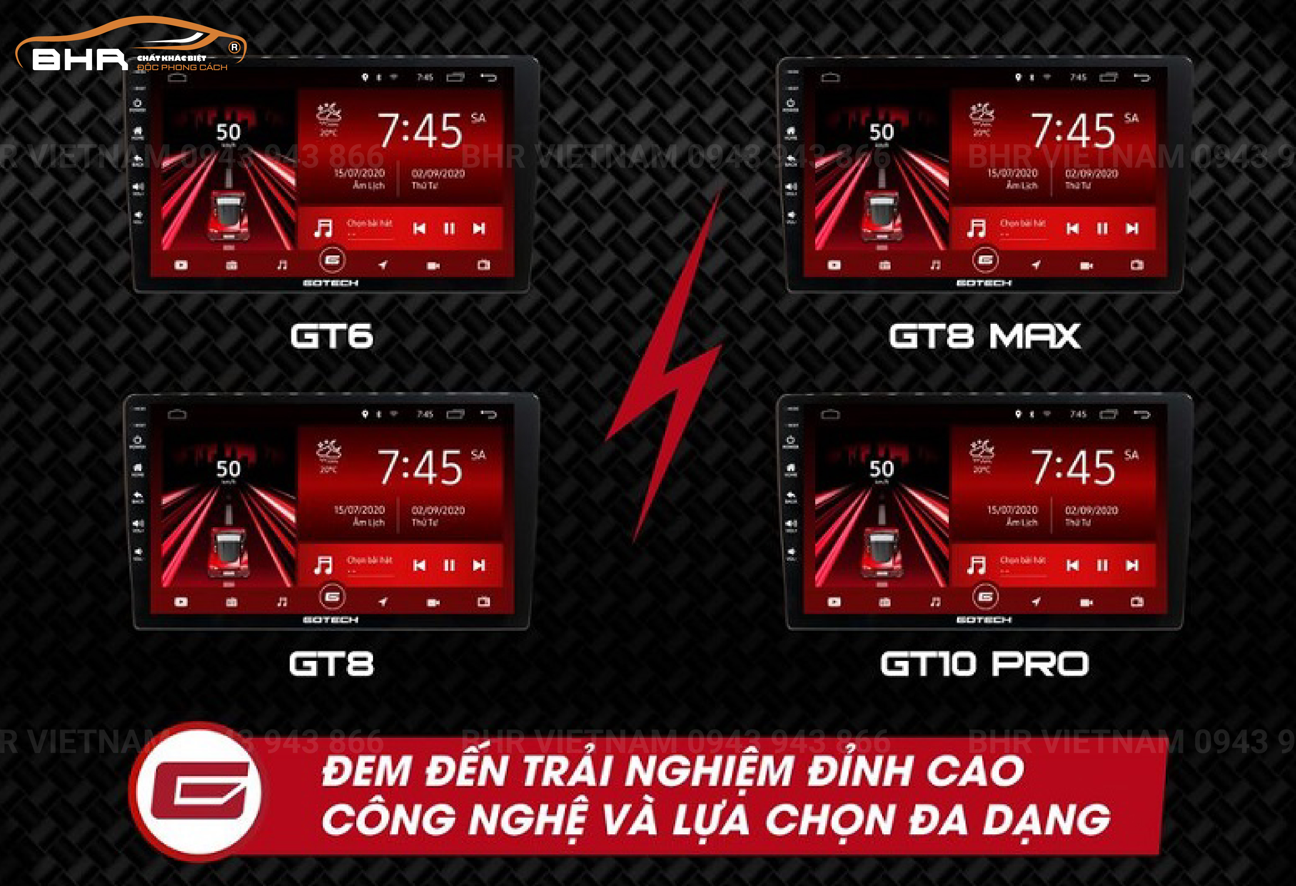 Gotech có 4 phân khúc sản phẩm: GT6, GT8, GT8 MAX, GT10 PRO