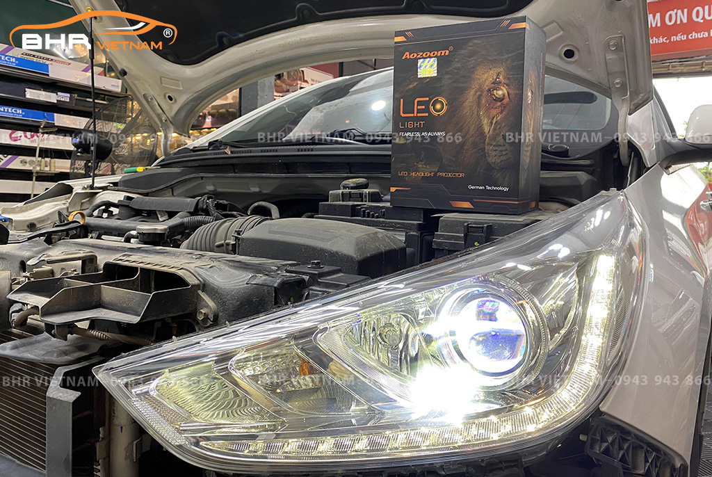 Độ đèn Bi Led, Laser cho Hyundai Accent