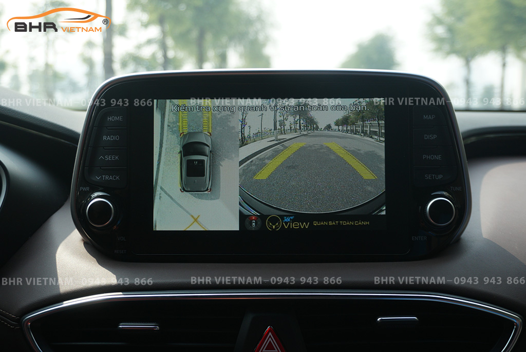 Lắp Camera 360 cho xe Hyundai Santafe